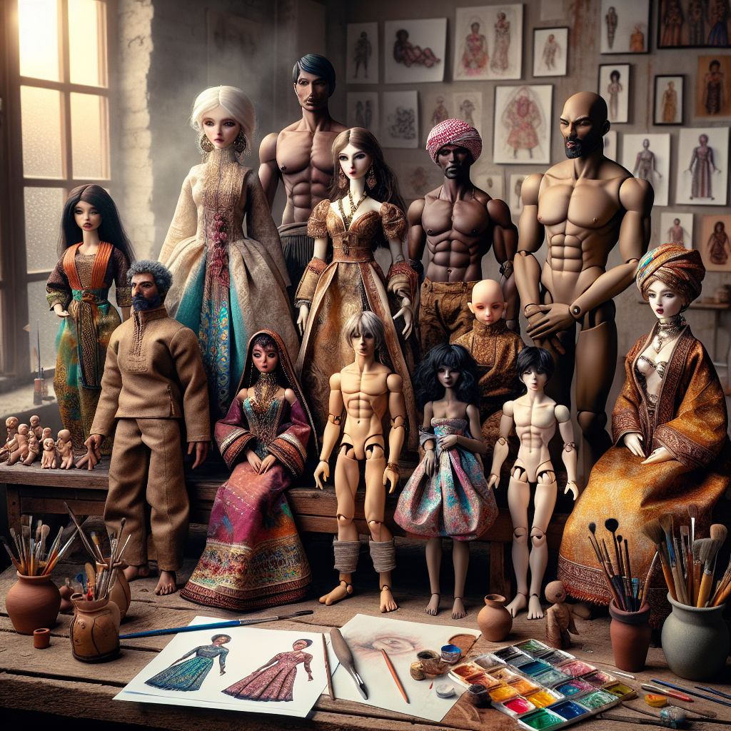 You are currently viewing Artists Create Unique Dolls to Challenge Barbie-like AI Models